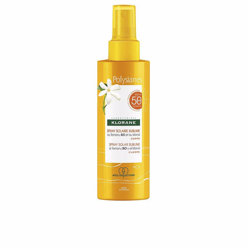 Klorane Monoï Y Tamanu Bio Spray Solaire Corps SPF50 Protection Solaire Avancée