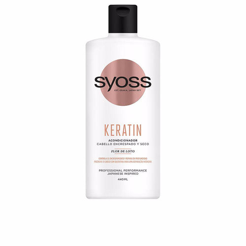 Syoss Keratin Apresshampoing Pour Cheveux Secs Et Indisciplinés Anti Frisottis