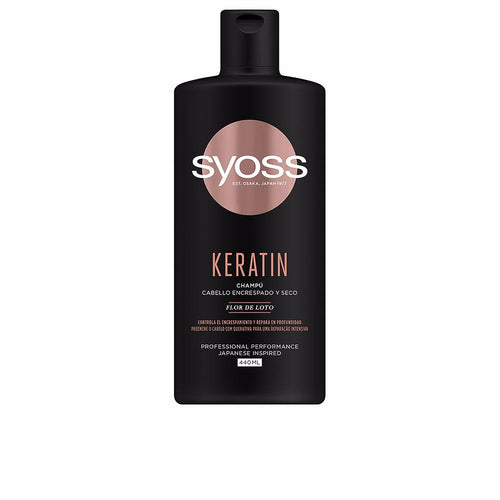 Syoss Keratin Shampoo Pour Cheveux Secs Et Indisciplinés Contrôle Du Frizz Et Nutrition
