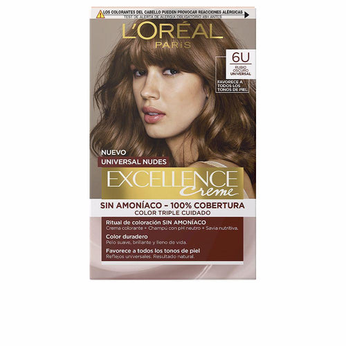 L'Oréal Paris Excellence Nudes Tinte De Cabello Color Vivo Y Duradero