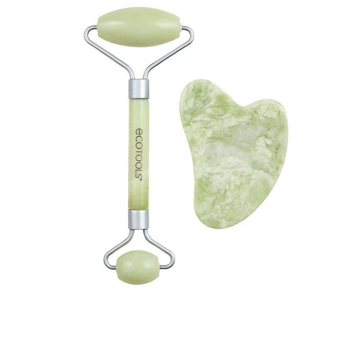 Ecotools Makeup Brushes Ecotools Set Cosmetico Jade Con Guasha Stone Rinnova La Tua Pelle
