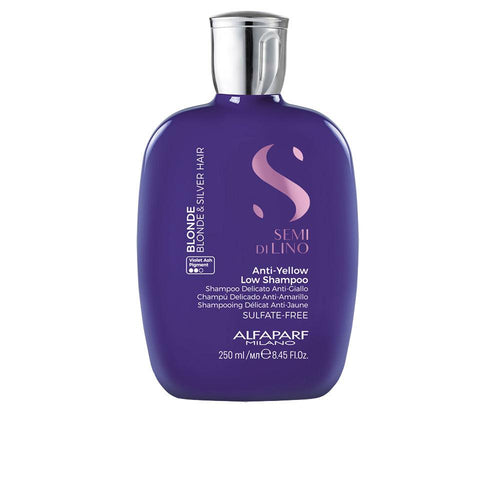 Alfaparf Milano Semi Di Lino Blonde Et Silver Shampoo Neutralise Les Tons Jaunes