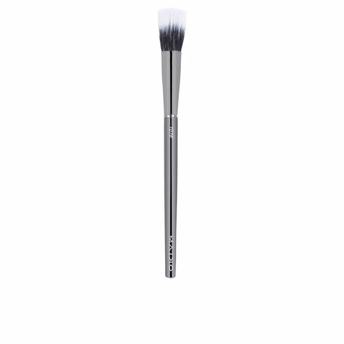 Maiko Luxury Grey Brocha Cosmética Duo Multifuncional De Fibra Aplicación Circular Sin Esfuerzo