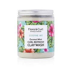 Flora And Curl Soothe Me Limpiador De Arcilla Para Cabello Rizado Limpieza Profunda Natural