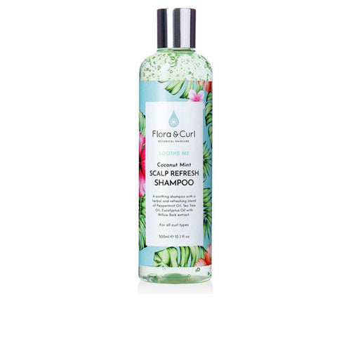 Flora And Curl Soothe Me Coconut Mint Kopfhaut Erfrischendes Shampoo Für Gesunde Natürliche Kopfhaut