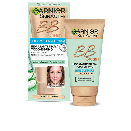 Garnier Skin Naturals Bb Cream Crème Bb Pour Peau Mixte Et Grasse Protection Et Éclat