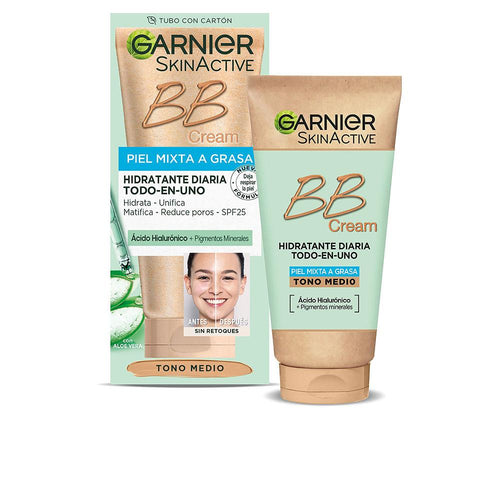 Garnier Skin Naturals Bb Cream Crème Bb Pour Peau Mixte Et Grasse Protection Et Éclat