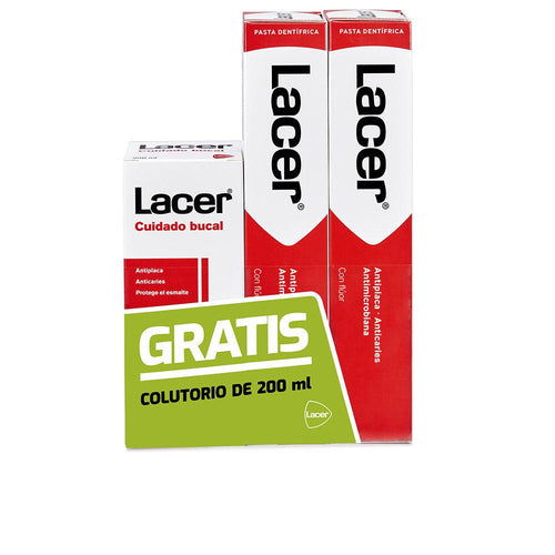 Lacer Lacer Pasta Dentífrica Dentifrice Et Bain De Bouche Pack Soins Bucco Dentaire