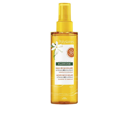 Klorane Monoï Y Tamanu Bio Huile Sèche Solaire Protection Solaire Haute Efficacité