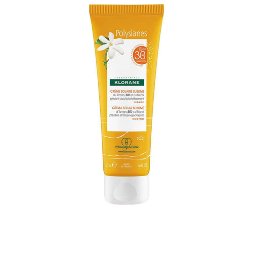 Klorane Monoï Y Tamanu Bio Sublime Crème Solaire SPF30 Protection Totale Pour La Peau