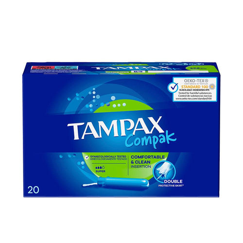Tampax Tampax Compak Tampon Super Insertion Facile Et Hygiénique