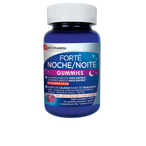 Forté Pharma Forté Noche Gummies Suplemento Alimenticio Sueño Inducción Sueño Rápida