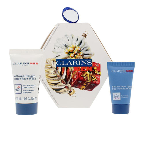 Clarins Men Kit Cosmetico Idratante Pelle Idratata Senza Residui