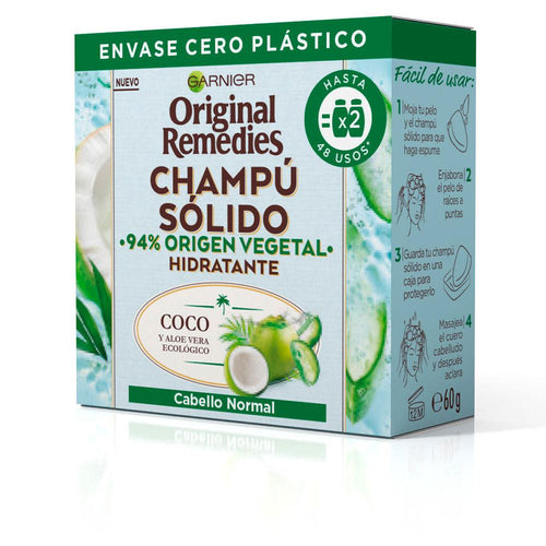 Garnier Original Remedies Kokosnuss Feuchtigkeitsspendendes Festes Shampoo Tief Natürliche Pflege