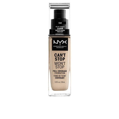 Nyx Professional Make Up Can't Stop Won't Stop Base De Maquillaje Full Coverage Cobertura Perfecta Todo El Día