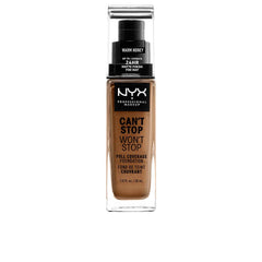 Nyx Professional Make Up Can't Stop Won't Stop Base De Maquillaje Full Coverage Cobertura Perfecta Todo El Día