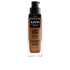 Nyx Professional Make Up Can't Stop Won't Stop Base De Maquillaje Full Coverage Cobertura Perfecta Todo El Día