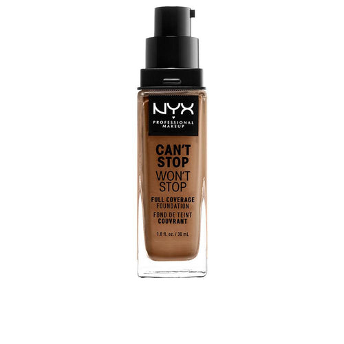 Nyx Professional Make Up Can't Stop Won't Stop Base De Maquillaje Full Coverage Cobertura Perfecta Todo El Día