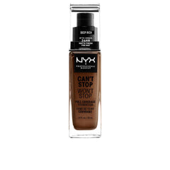 Nyx Professional Make Up Can't Stop Won't Stop Base De Maquillaje Full Coverage Cobertura Perfecta Todo El Día
