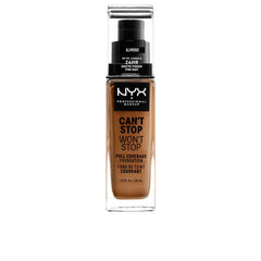 Nyx Professional Make Up Can't Stop Won't Stop Base De Maquillaje Full Coverage Cobertura Perfecta Todo El Día