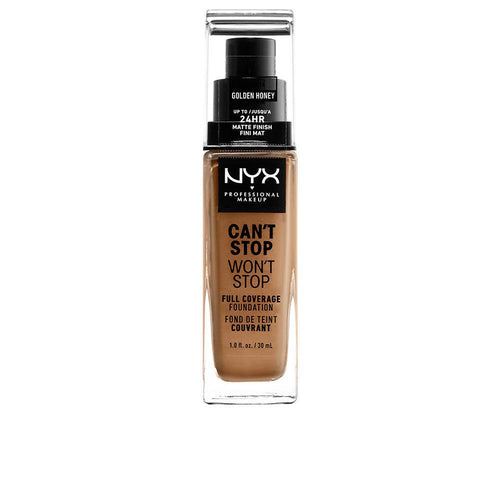 Nyx Professional Make Up Can't Stop Won't Stop Base De Maquillaje Full Coverage Cobertura Perfecta Todo El Día