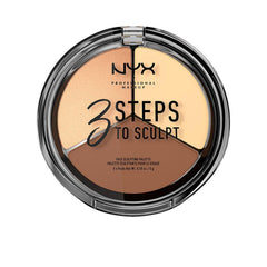 Nyx Professional Make Up 3 Steps To Sculpt Palette Sculpteuse Pour Le Visage Contour Parfait