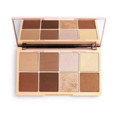 Revolution Make Up Roxi Roxxsarus Paleta Iluminadora Y De Contorno Brilla Todo El Día