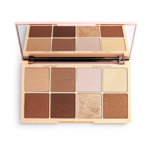 Revolution Make Up Roxi Roxxsarus Paleta Iluminadora Y De Contorno Brilla Todo El Día