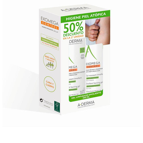A-Derma Exomega Gel Moussant Emollient Pour Le Visage Et Le Corps Nettoyage Doux Et Nourrissant