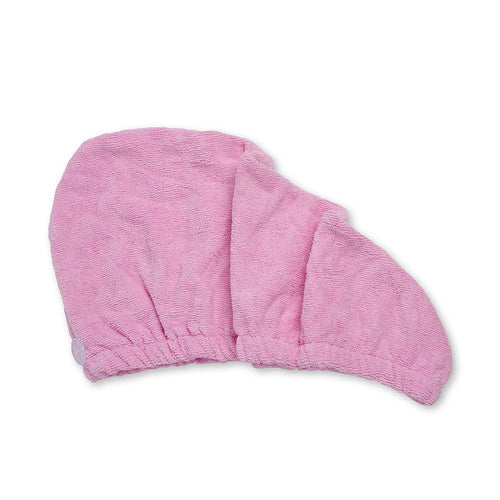 Idc Institute Fast Drying Hair Turban Cotton Wrap Pink Rapid Drying Performance