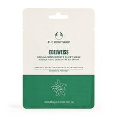 The Body Shop Edelweiss Concentrado De Suero Mascarilla De Hoja Hidratación Para Una Piel Radiante