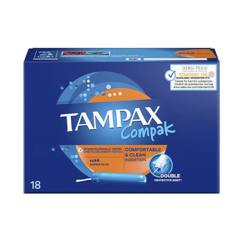Tampax Tampax Compak Tampon Super Plus Protection Fiable 8 Heures