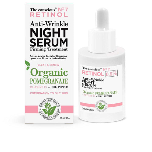 The Conscious™ Retinol Suero Nocturno Antirrugas Granada Orgánica