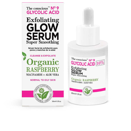 The Conscious™ Glycolic Acid Suero Exfoliante Glow Con Frambuesa Orgánica Piel Radiante Natural
