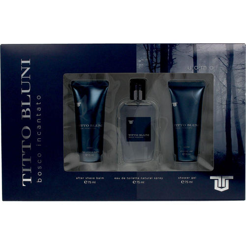 Titto Bluni Bosco Incantato Perfume Eau De Toilette Bálsamo Después De Afeitar Gel De Ducha Aroma Único Seductor
