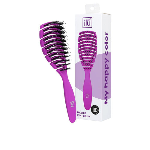 Ilū Flexible Vent Spazzola Per Capelli Massaggio Cuoio Capelluto Ergonomico Vegan
