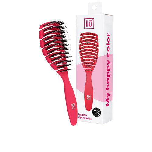 Ilū Flexible Vent Cepillo De Pelo Masaje Capilar Vegan Ergonómico