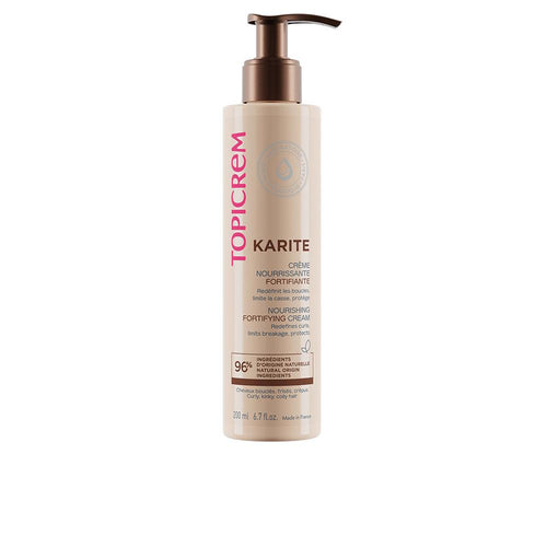 Topicrem Karite Crème Nourrissante Capillaire Pour Cheveux Bouclés Sans Rinçage