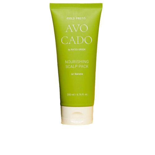 Rated Green Cold Press Avocado Haarmaske Nährt Beruhigt Belebt Kopfhaut