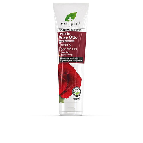 Dr Organic Rosa De Damasco Detergente Viso Cremoso Pelle Radiosa