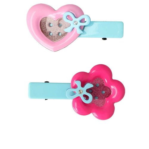 Inca Inca Pinza Clip Per Capelli Heart And Flower Per Un Look Incantevole