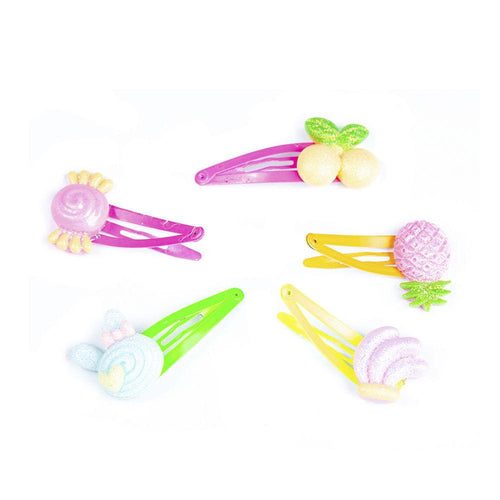 Inca Inca Clips Clip Per Capelli Con Decorazioni Di Frutta Per Bambini Stile Divertente E Colorato