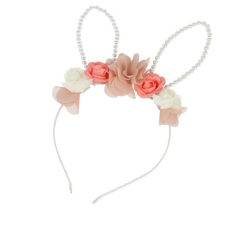 Inca Diadema Headband With Rabbit Ears And Flowers