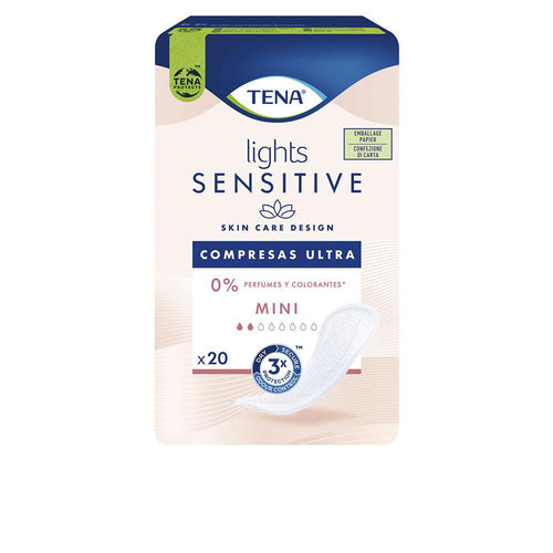 Tena Lady Tena Lights Serviette Hygiénique Féminine Ultra Sensible Protection Douce Naturelle