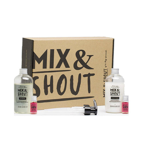 Mix & Shout Rutina Kit Cuidado Capilar Cabello Más Fuerte