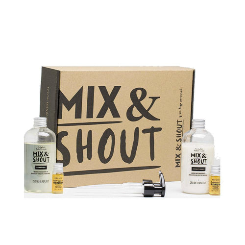 Mix & Shout Rutina Rizado Curly Hair Shampoo And Conditioner Enhanced Curl Vitality