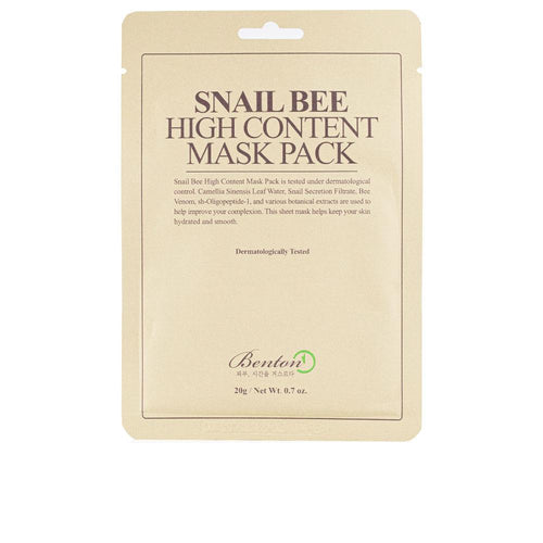 Benton Snail Bee High Content Máscara Facial Piel Hidratada Y Radiante