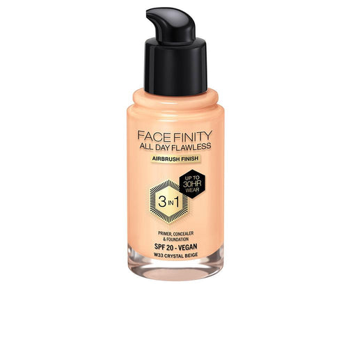 Max Factor Facefinity All Day Flawless 3 In 1 Base De Maquillaje Cobertura Perfecta Todo El Día