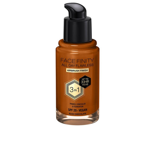 Max Factor Facefinity All Day Flawless 3 In 1 Base De Maquillaje Cobertura Perfecta Todo El Día