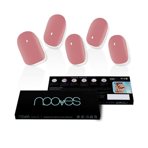 Nooves Láminas De Uñas De Gel Dusty Rose Cat Eye Para Uñas Perfectas En Casa